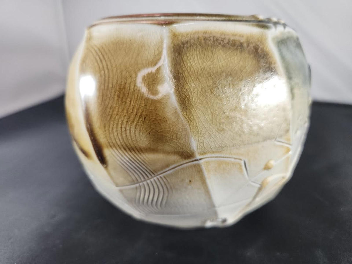 Fabulous Hand Thrown Bowl/Vase Earthy Detailed Utah Artist Stoneware