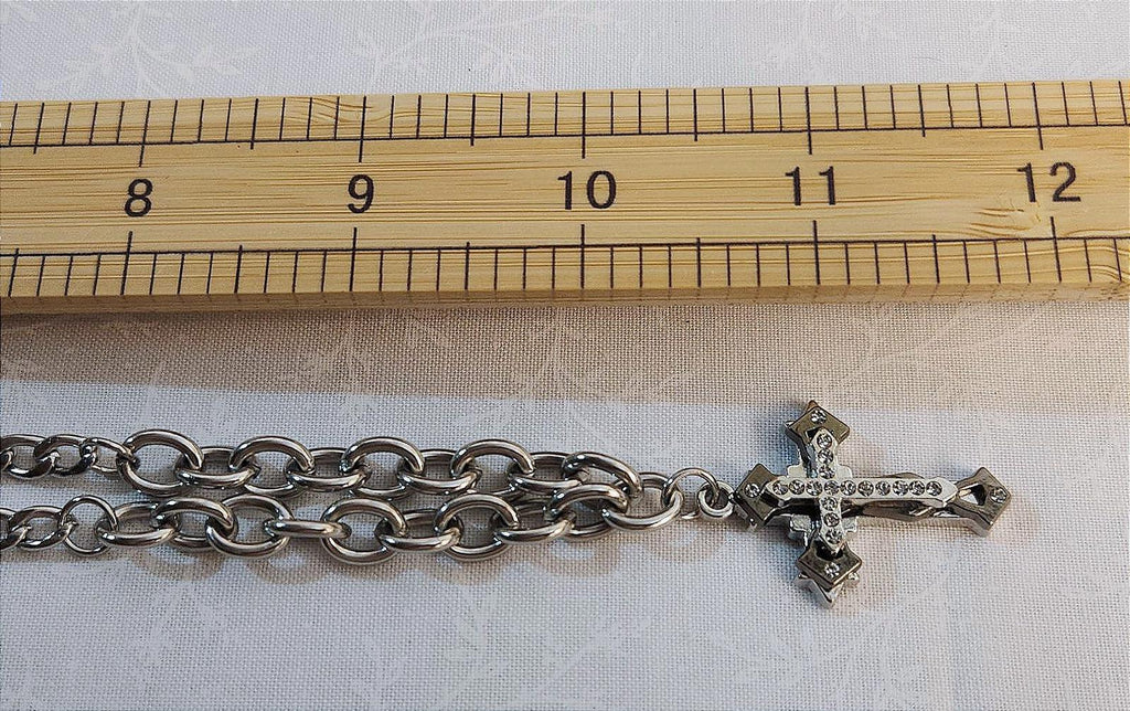 Awesome Cross Necklace Fashion Gothic Style Unisex 20 in.