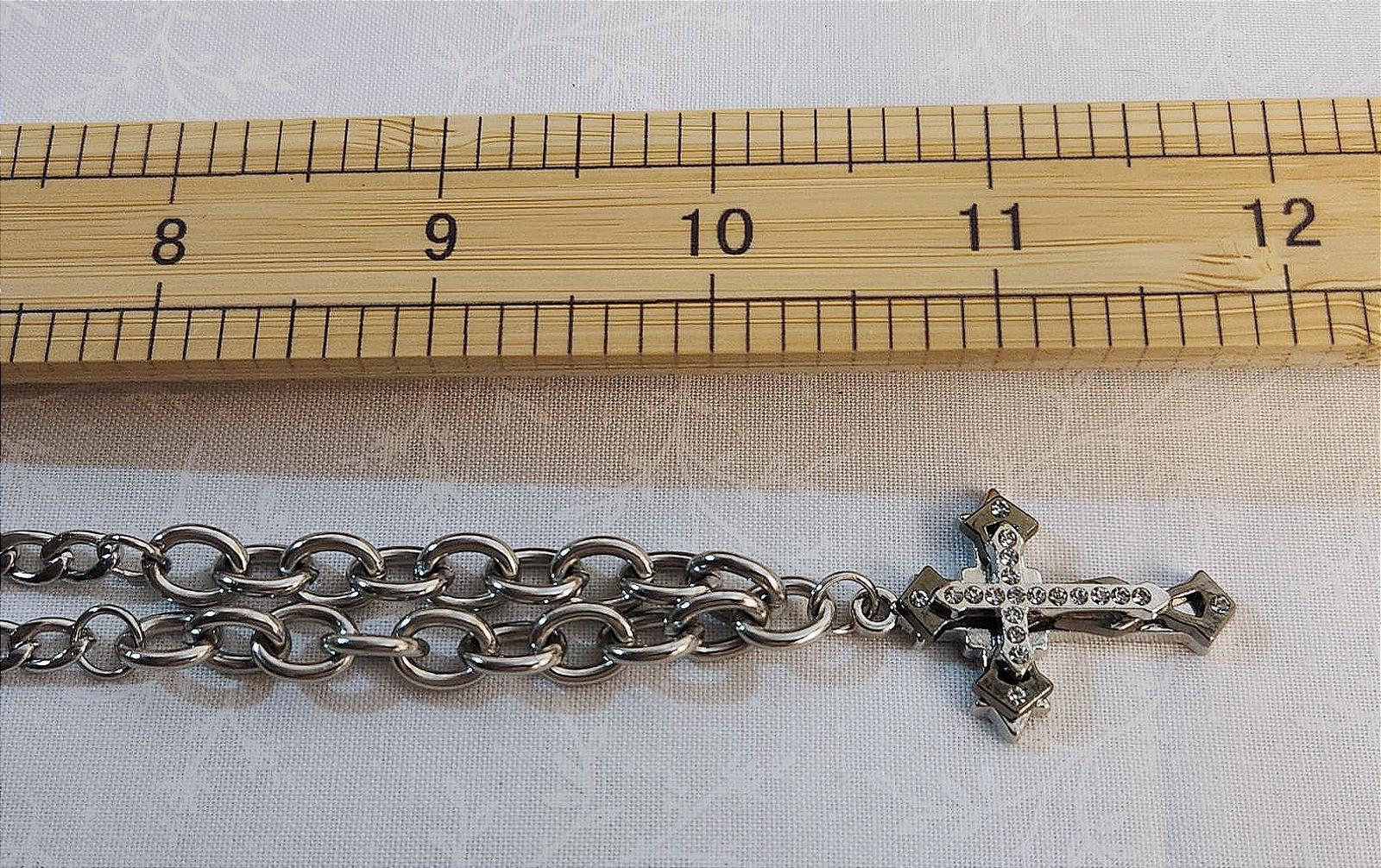 Awesome Cross Necklace Fashion Gothic Style Unisex 20 in.