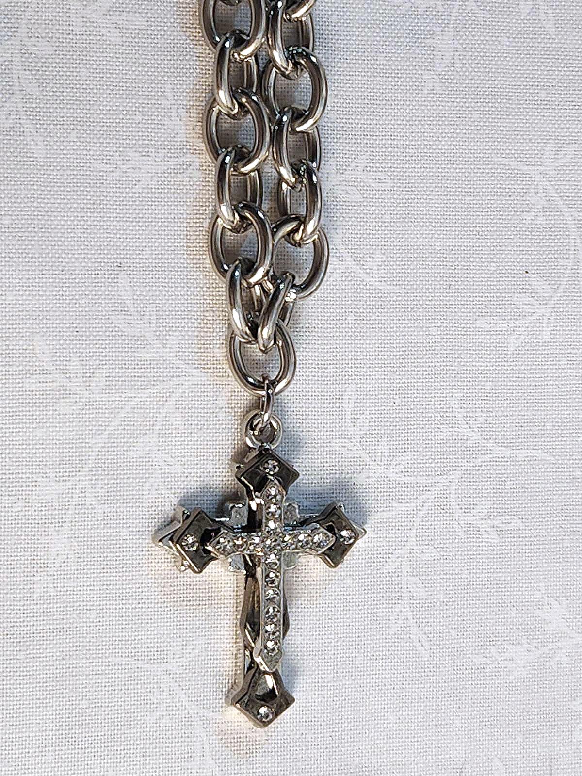 Awesome Cross Necklace Fashion Gothic Style Unisex 20 in.