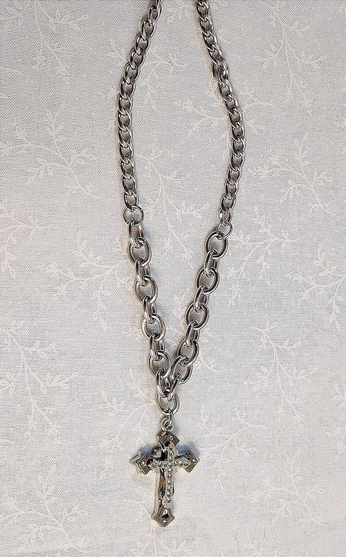 Awesome Cross Necklace Fashion Gothic Style Unisex 20 in.