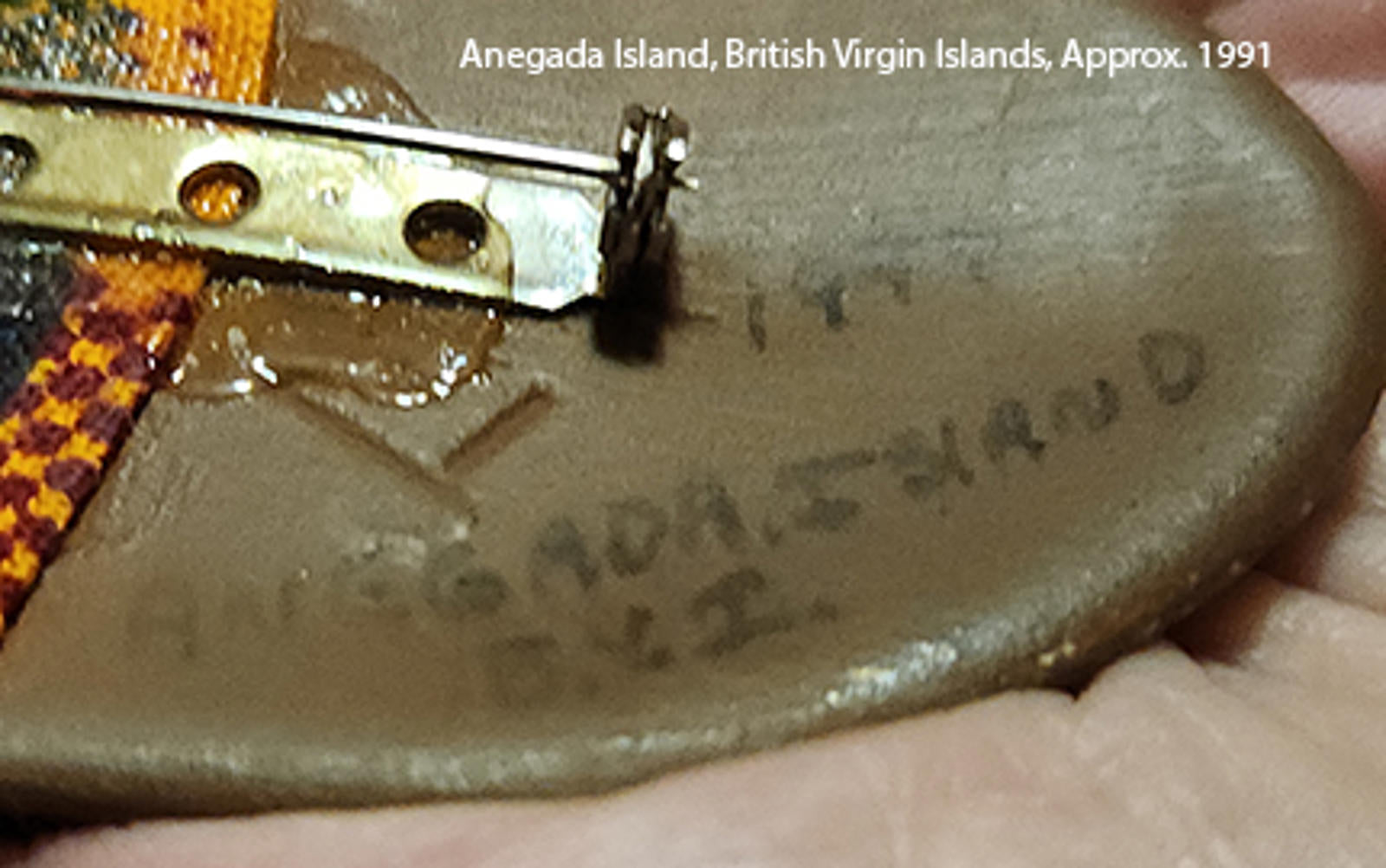 Stunning Native Woman Pin, British Virgin Islands, Anegada Island Handcrafted