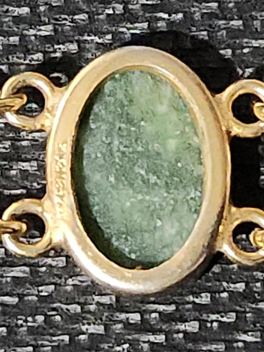 Vintage 1960s 12k GF, Double-Row, Pearl and Jade Bracelet