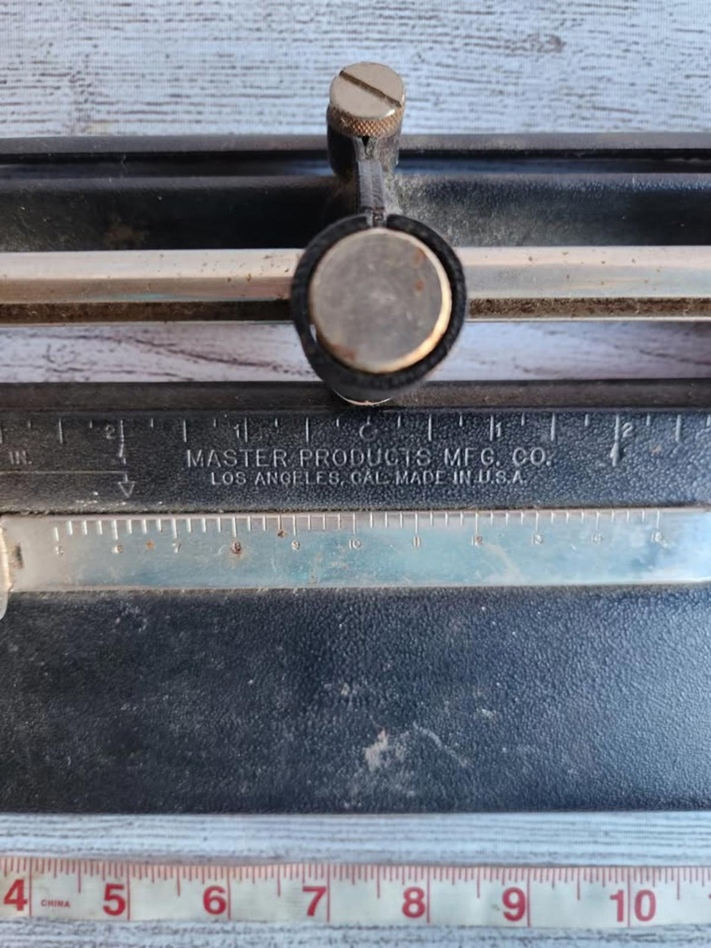Vintage Adjustable 3 Hole Punch Master Products Cast Iron