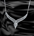 Fabulous Water Drop Choker Necklace Boasts Luxury AAA CZs In 925 Silver Ladies