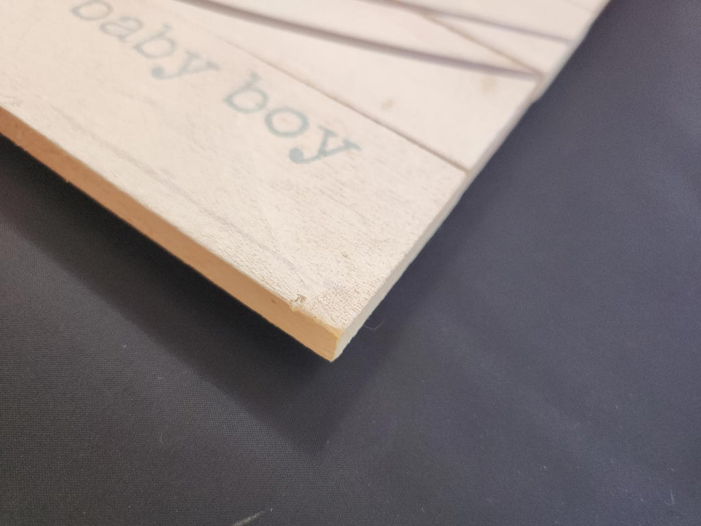 Wonderful Baby Boy Love Plaque - Wood Pallet, Antique White