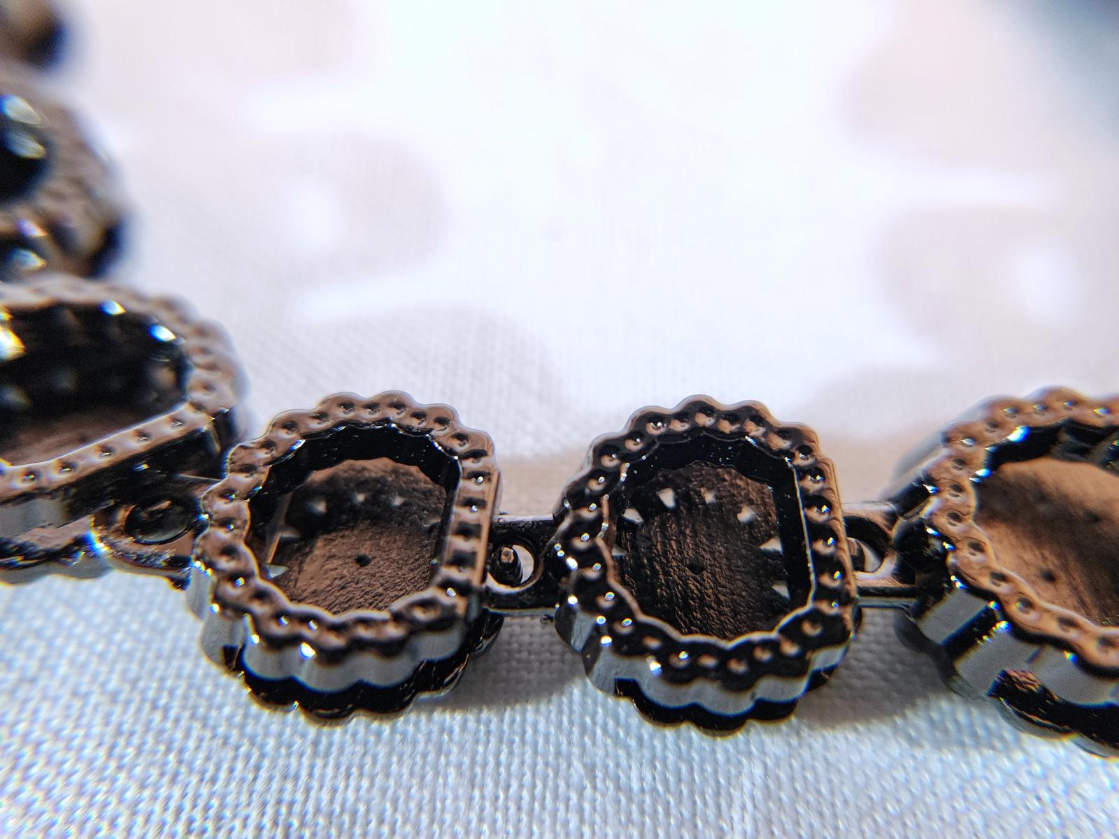 Stunning Gunmetal Black Sunflower Bracelet Unisex 8.5in 12 Grams