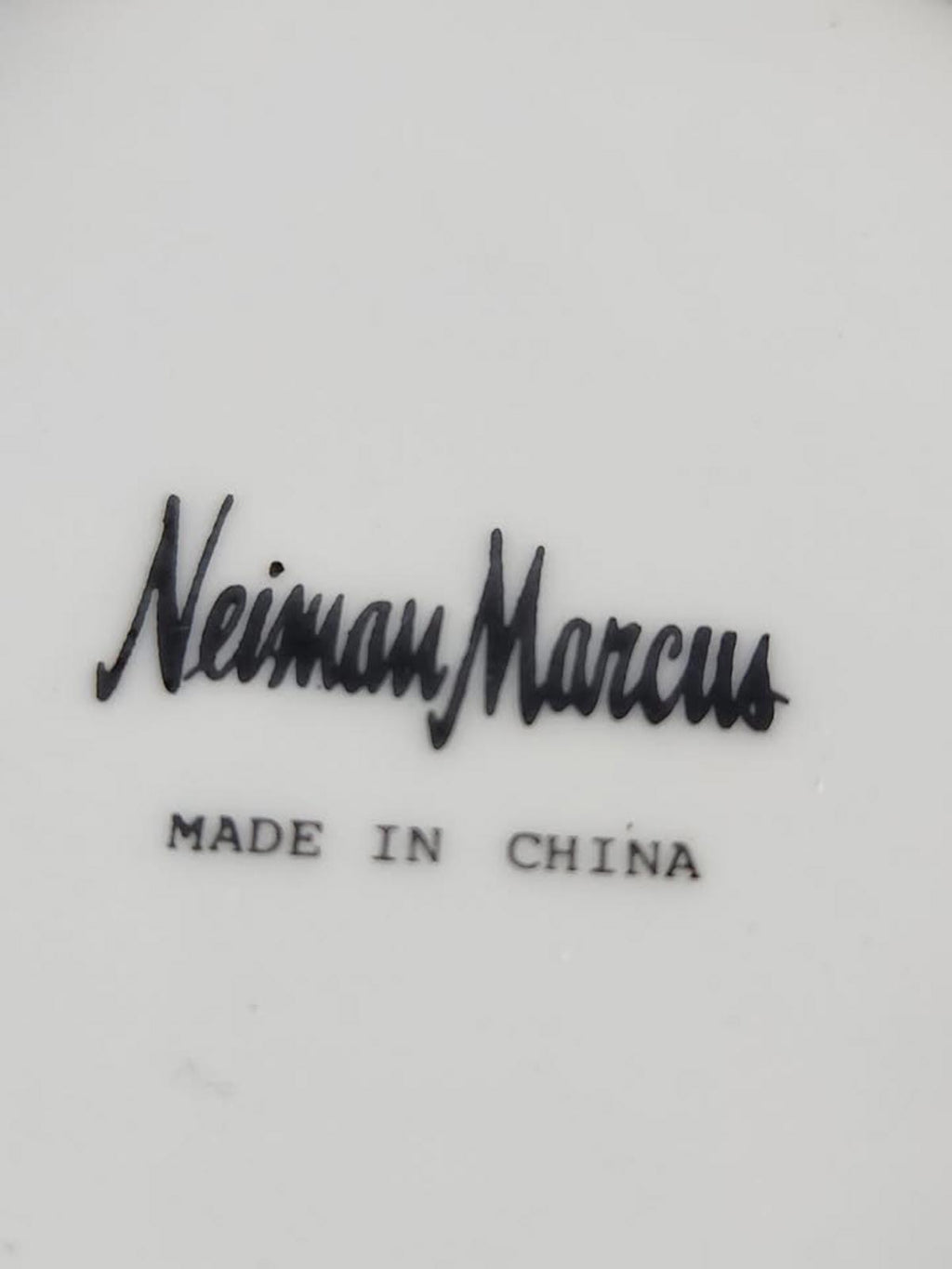 Nieman Marcus Hand-Painted Porcelain and Pewter Bowl w Tiger Vintage Rare